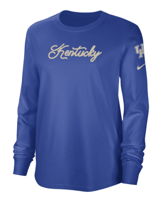 売れ筋商品|||ナイキ カットソー トップス レディース Women's Cream Kentucky Wildcats Varsity Letter Long Sleeve Crop Top Cream mens-nike-white-kentucky-